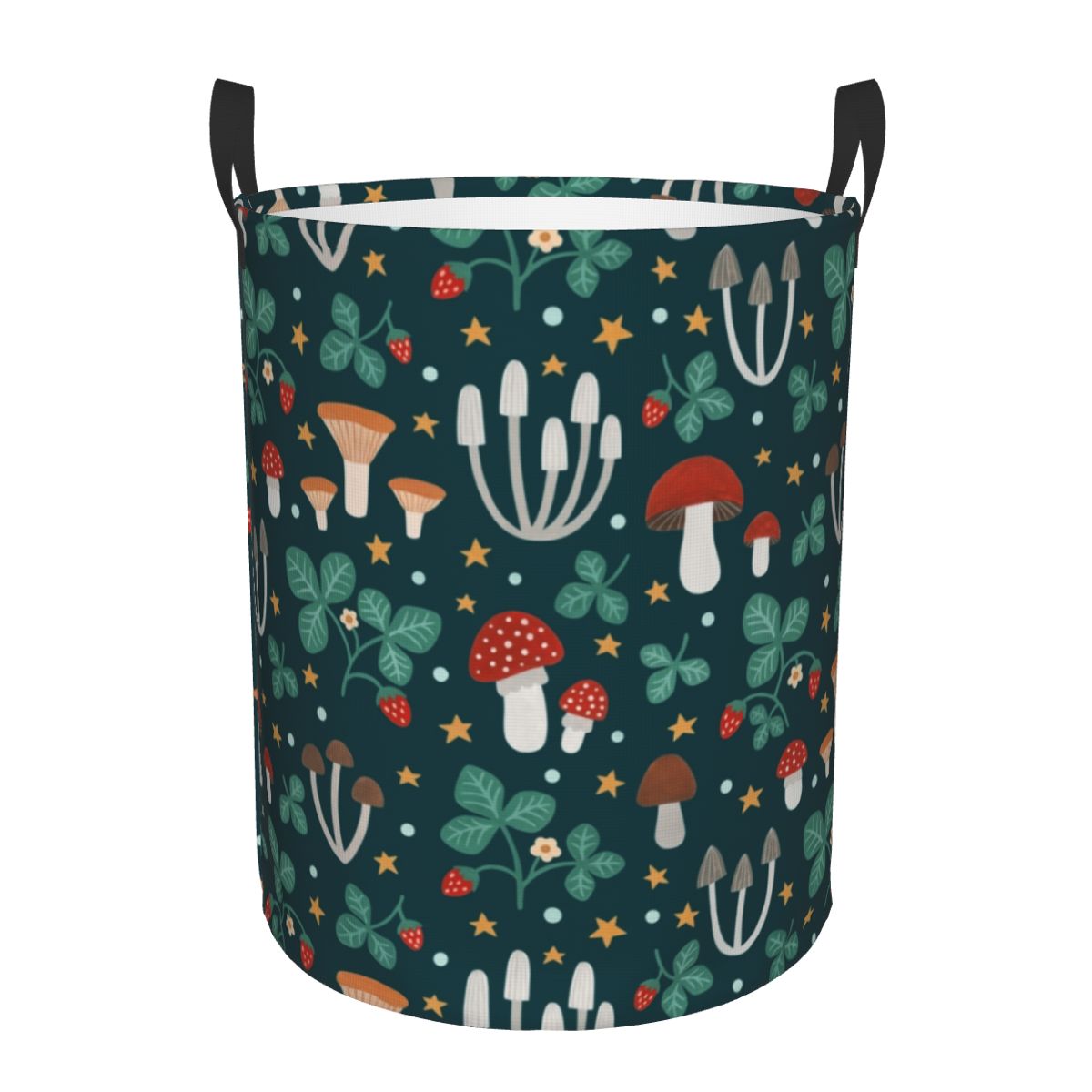 Baby Nursery Basket - ตะกร้าซักผ้าลายการ์ตูนรูปเห็ดประสาทหลอนแบบพับเก็บได้ตะกร้าสำหรับเด็กสำหรับเก็บของเล่นสถานรับเลี้ยงเด็ก