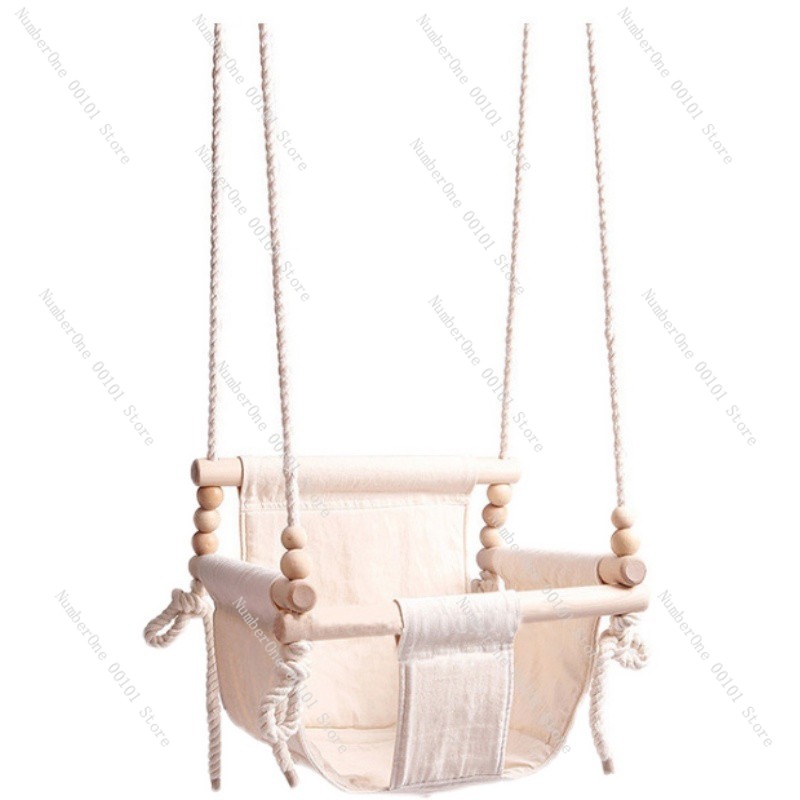 Baby Nursery Basket - เก้าอี้แขวนในร่มสไตล์เกาหลี, ชิงช้าสำหรับเด็กและใช้ในบ้าน, เก้าอี้ตะกร้าหวายขนาดเล็ก, เบาะนั่งพักผ่อนสำหรับเด็ก, เฟอร์นิเจอร์สำหรับห้องเด็ก