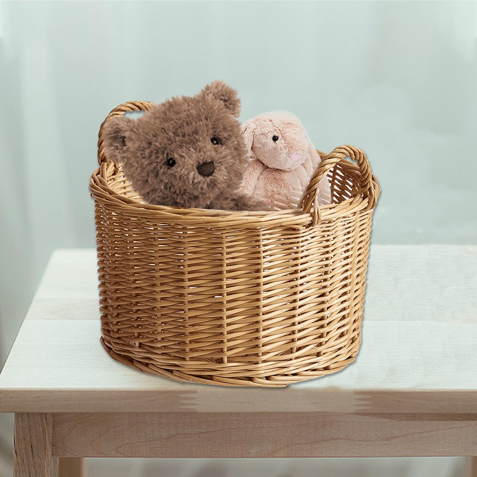 Baby Nursery Basket - ตะกร้าเก็บผ้าสำหรับซักผ้า, ตะกร้าเก็บของแบบพกพาสำหรับเด็กอ่อน, ตะกร้าเก็บเสื้อผ้าสำหรับผ้าห่ม ผ้านวม ถุงเท้า