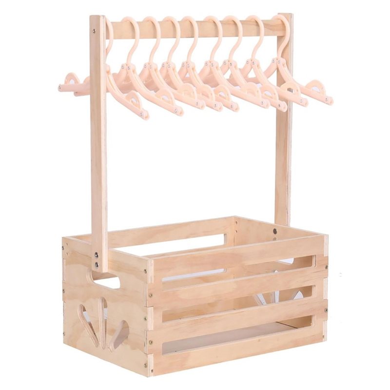 Baby Nursery Basket - ตะกร้าของขวัญงานเลี้ยงฉลองทารกแรกเกิดทำจากไม้พร้อมหูหิ้ว, ตะกร้าเก็บของในห้องเด็กอ่อน, ตะกร้าใส่ของในตู้เสื้อผ้าเด็ก, ของตกแต่งงานเลี้ยงฉลองทารกแรกเกิด