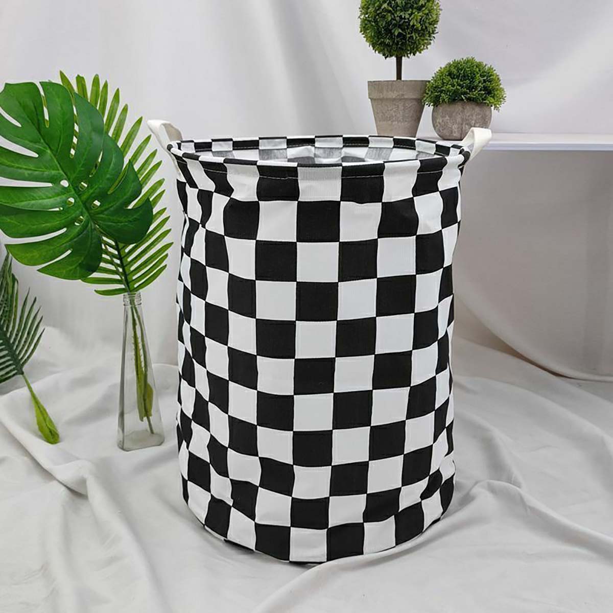 Baby Nursery Basket - โมเดิร์นลายสก๊อตผ้าใบตะกร้าเก็บ 16.64 แกลลอน-เปิดตะกร้าซักผ้าขนาดใหญ่สําหรับตกแต่งห้องเด็ก,ห้องนอนของเล่นและของขวัญ O