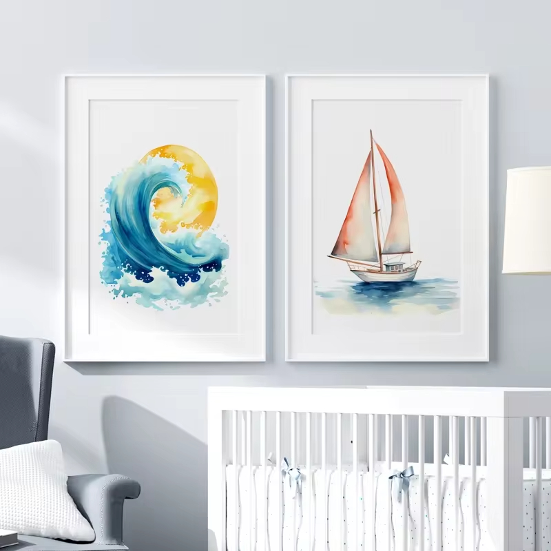 สถานรับเลี้ยงเด็กลาย Surf ประภ - Baby Nursery Mirror บทวิจารณ์และราคา