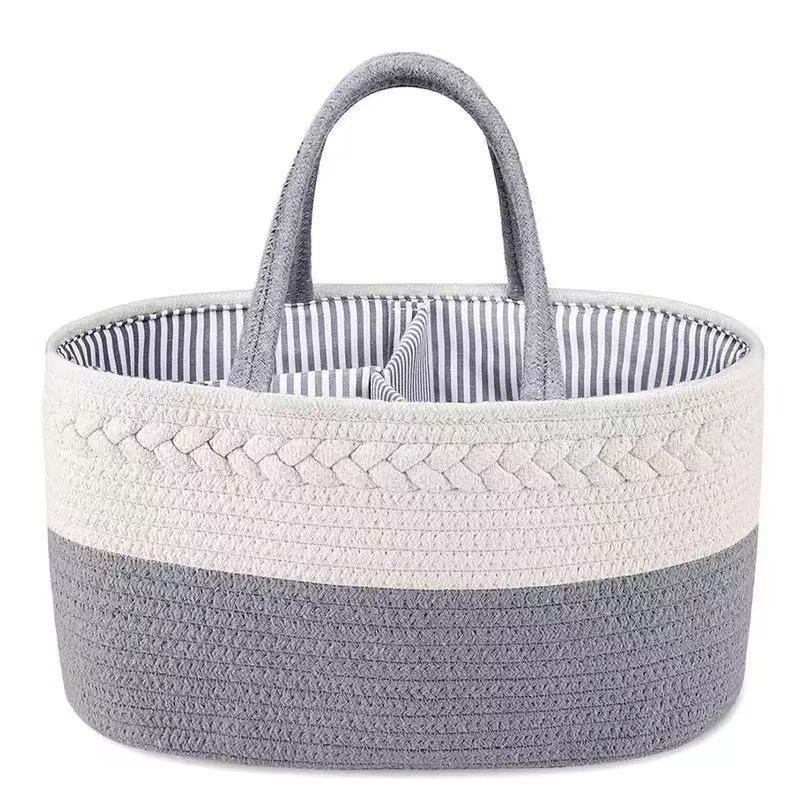 ตะกร้าเก็บผ้าอ้อมเด็กแบบพกพาพร - Baby Nursery Basket บทวิจารณ์และราคา