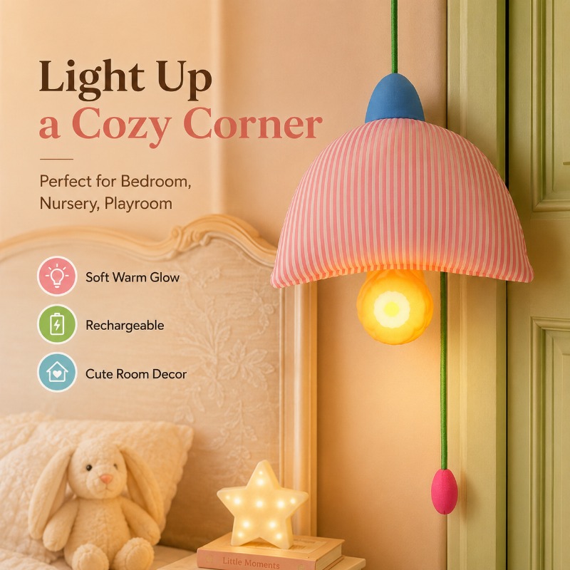 ไฟกลางคืนแบบแขวนแบบชาร์จไฟได้  - Baby Nursery Lampshade บทวิจารณ์และราคา