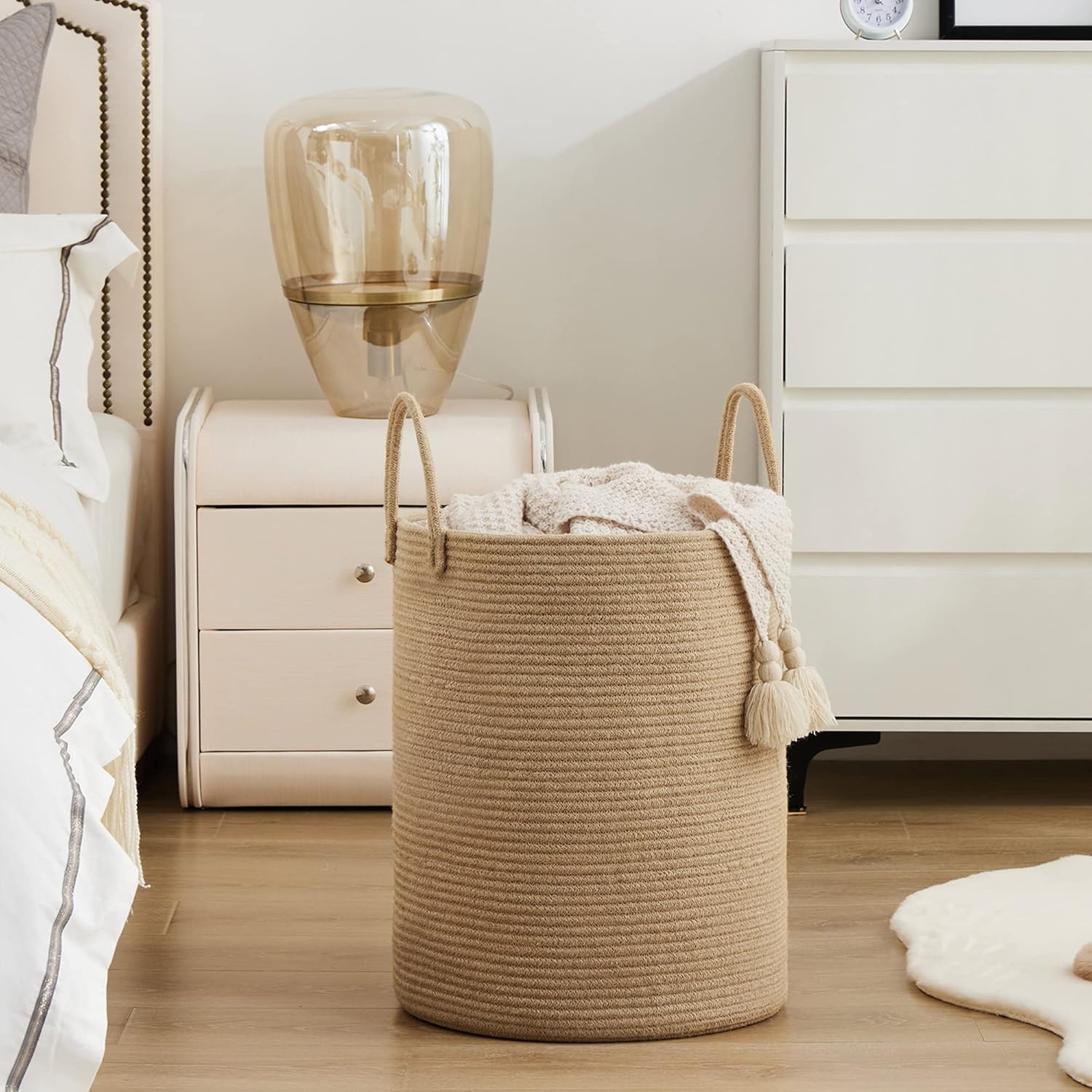 ตะกร้าเก็บของขนาดใหญ่ทรงสูง ตะ - Baby Nursery Basket บทวิจารณ์และราคา
