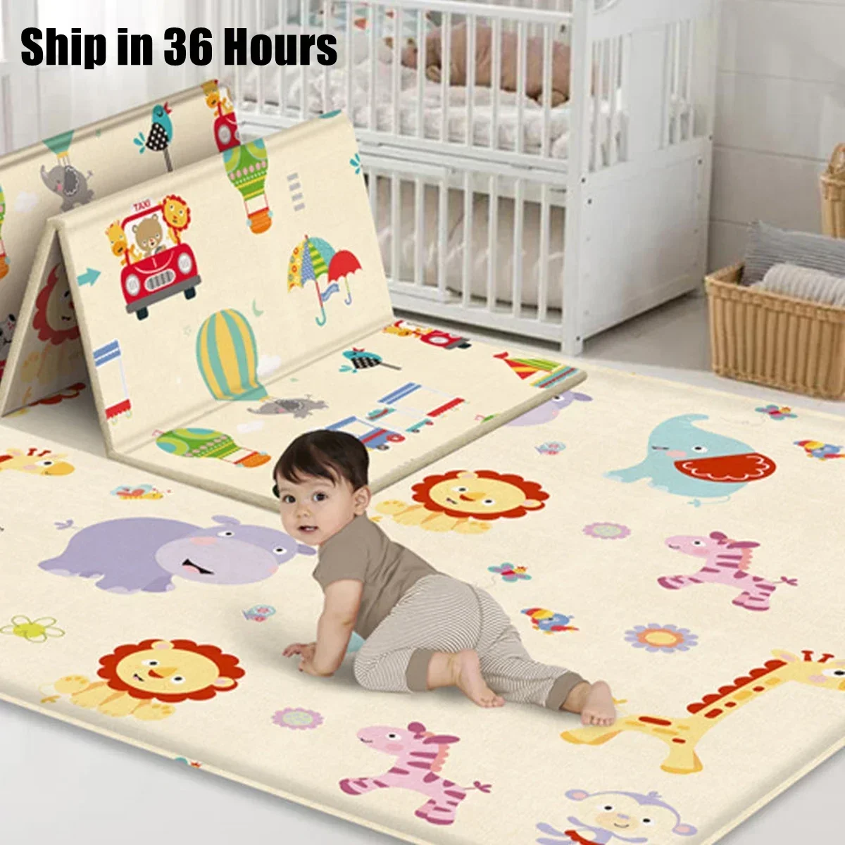 พรมเด็กปลอดสารพิษ พับได้ สำหรั - Baby Nursery Game บทวิจารณ์และราคา