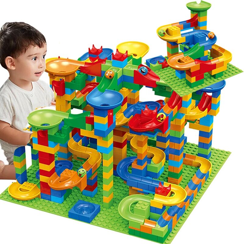 84-504PCS Marble Race Run Bloc - Lego Set Creator บทวิจารณ์และราคา