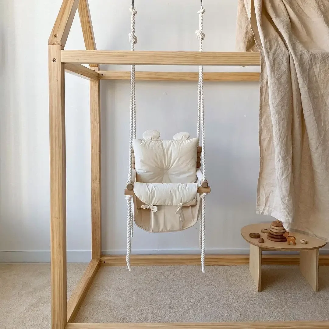 เปลไกวเด็กแบบแขวนในบ้าน เก้าอี - Baby Nursery Basket บทวิจารณ์และราคา