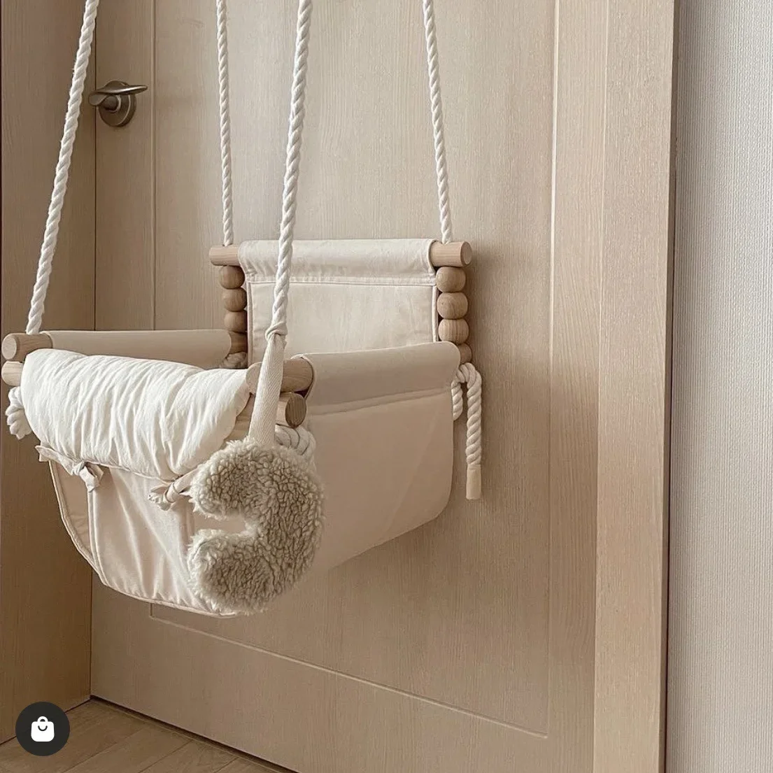 เปลไกวเด็กแบบแขวนในบ้าน เก้าอี - Baby Nursery Basket บทวิจารณ์และราคา