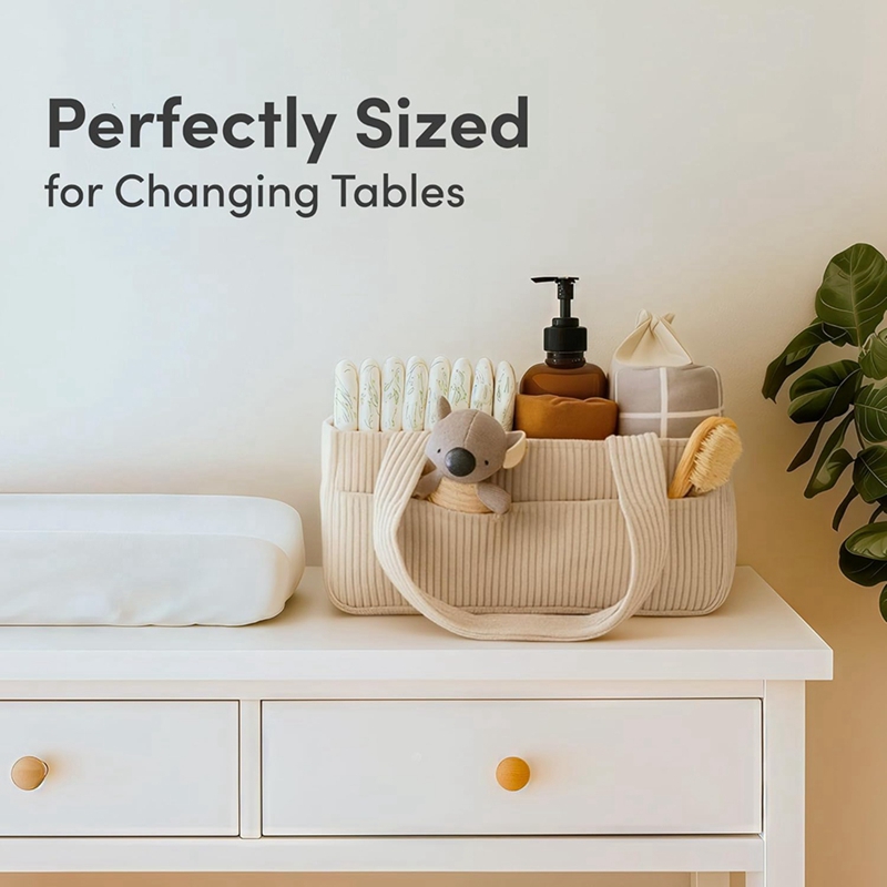 ที่เก็บผ้าอ้อมเด็กสำหรับโต๊ะเป - Baby Nursery Basket บทวิจารณ์และราคา