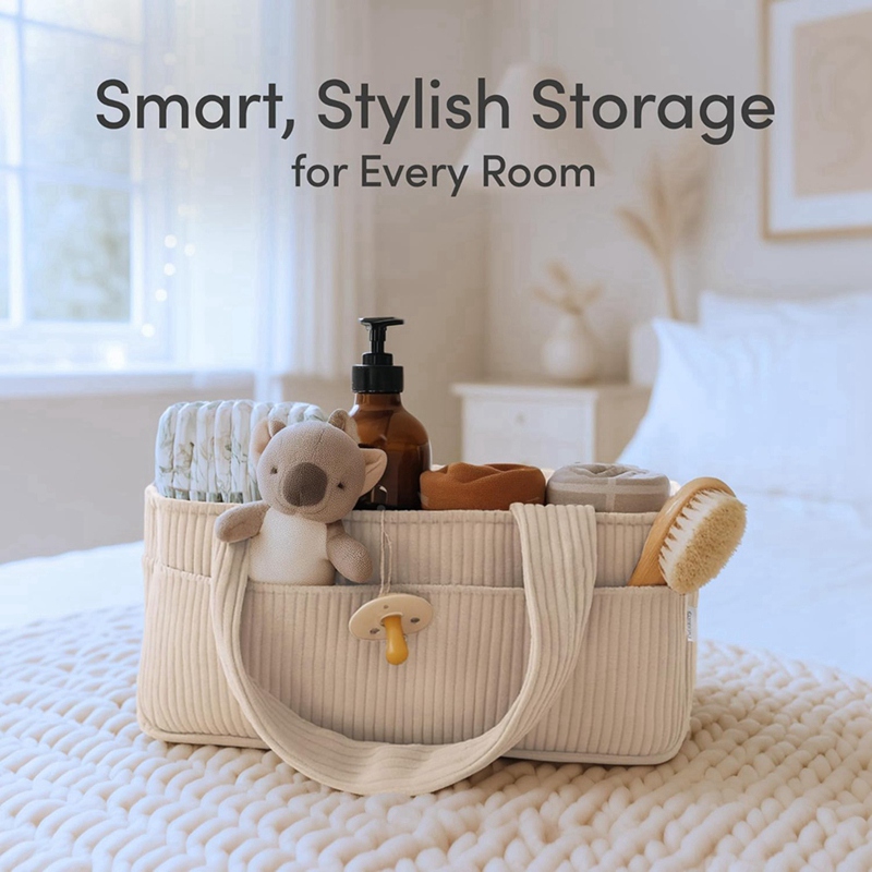 ที่เก็บผ้าอ้อมเด็กสำหรับโต๊ะเป - Baby Nursery Basket บทวิจารณ์และราคา