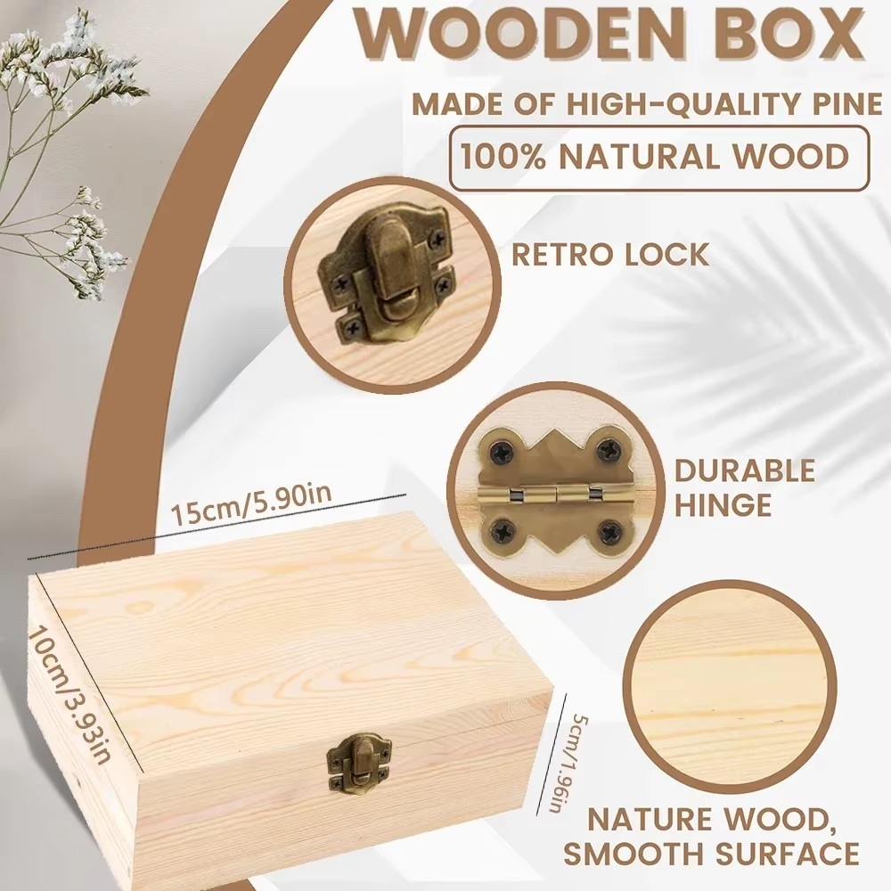 น่ารักสัตว์ป่ากล่องเก็บชื่อไม้ - Baby Keepsake Box บทวิจารณ์และราคา