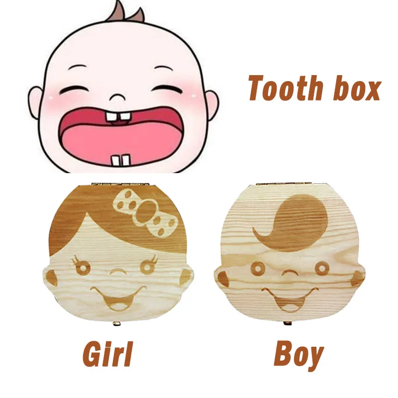กล่องฟันเด็กไม้เด็กนมฟันจัดเก็ - Baby Keepsake Box บทวิจารณ์และราคา