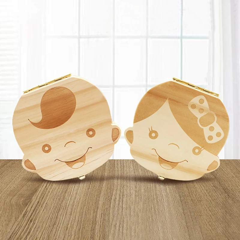 กล่องฟันเด็กไม้เด็กนมฟันจัดเก็ - Baby Keepsake Box บทวิจารณ์และราคา