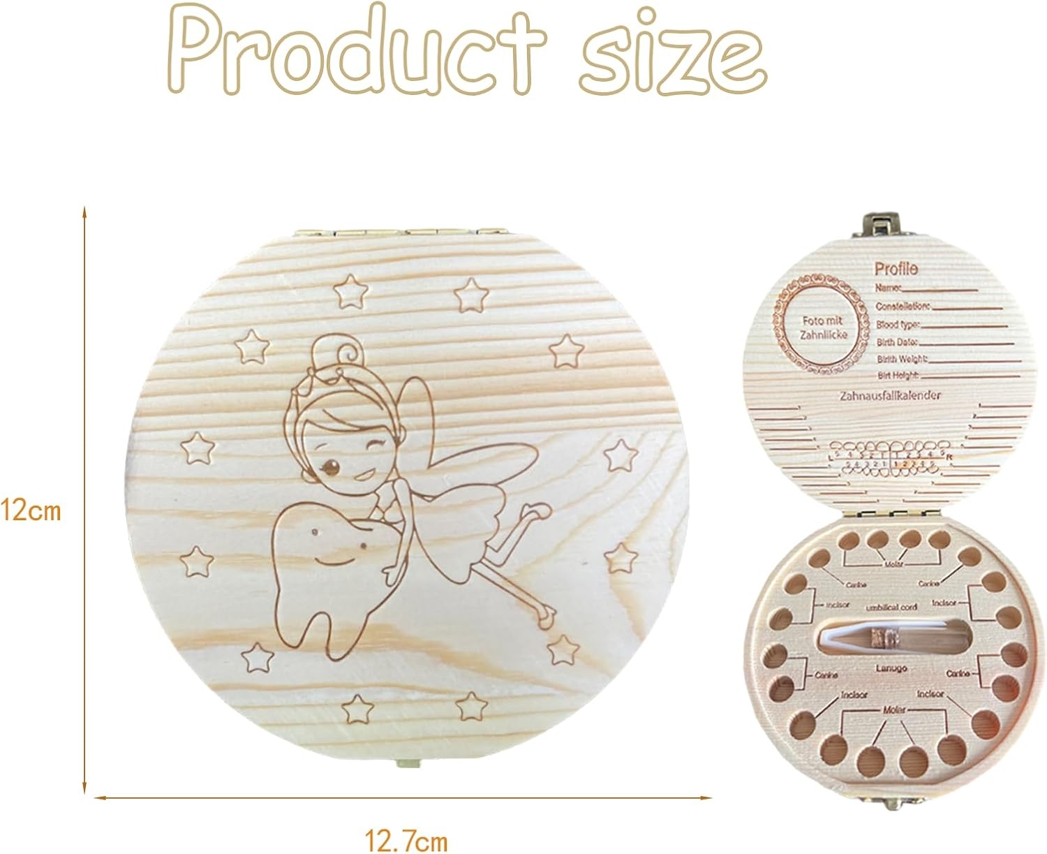 กล่องเก็บฟันน้ำนมไม้ - ชุดเก็บ - Baby Keepsake Box บทวิจารณ์และราคา