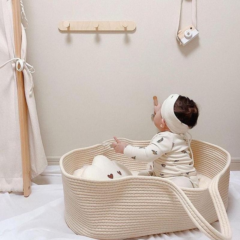 J15U แบบพกพาเด็กโมเสสตะกร้าสำห - Baby Nursery Basket บทวิจารณ์และราคา