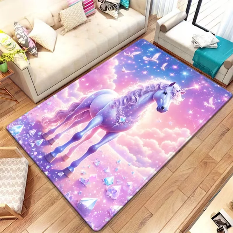 พรมแฟนตาซีเมฆสีชมพูยูนิคอร์นมห - Baby Nursery Game บทวิจารณ์และราคา