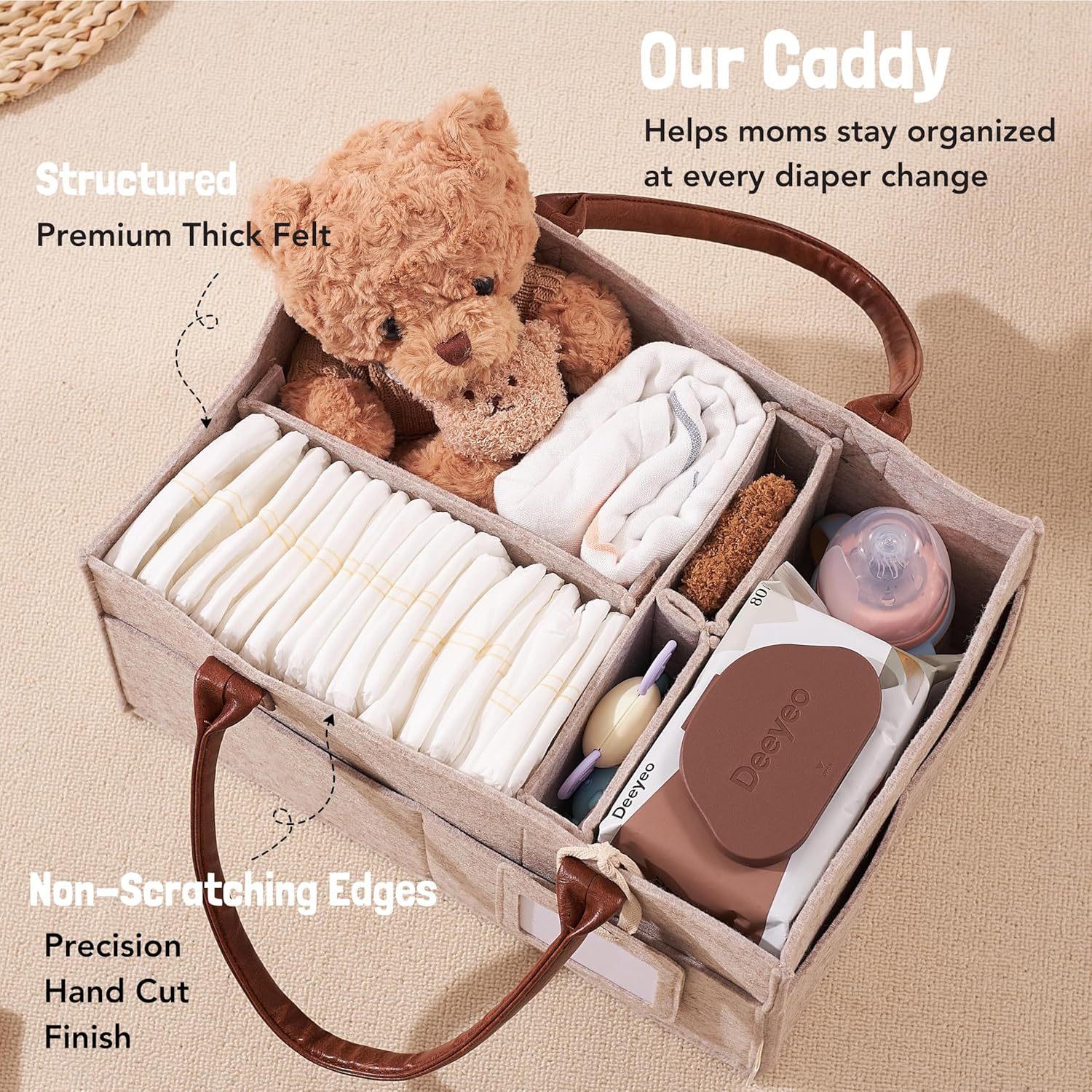 ตะกร้าเก็บของเด็กอ่อนแบบมีหูหิ - Baby Nursery Basket บทวิจารณ์และราคา