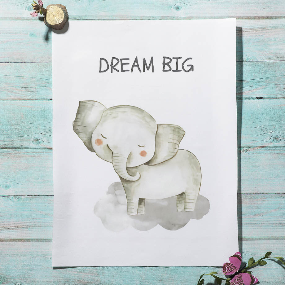 Nursery Wall Art ภาพวาดผ้าใบสิ - Baby Nursery Mirror บทวิจารณ์และราคา