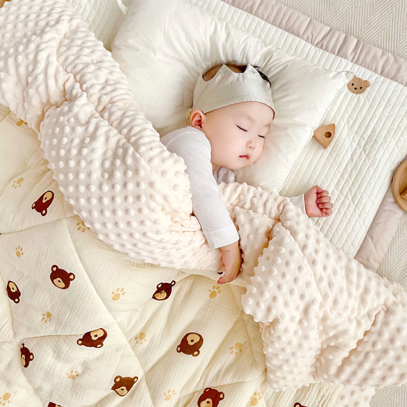 ผ้านวมใยฝ้ายลายจุดสำหรับเด็กทา - Baby Nursery Quilts บทวิจารณ์และราคา