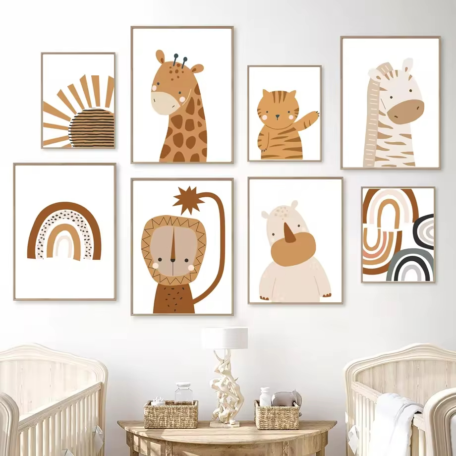รุ้งดวงอาทิตย์สิงโตไดโนเสาร์ภา - Baby Nursery Mirror บทวิจารณ์และราคา