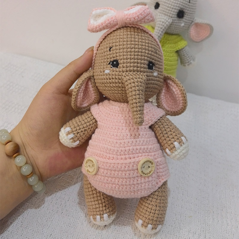 ของเล่นตุ๊กตาคู่ช้างโครเชต์แฮน - Baby Nursery Game บทวิจารณ์และราคา