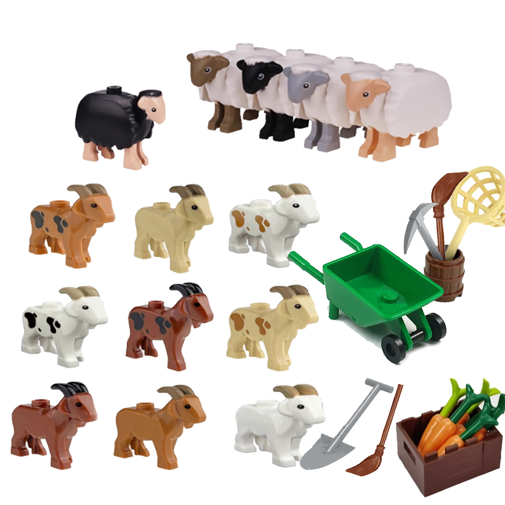 MOC City สัตว์บล็อกอาคารแพะช้า - Lego Set Creator บทวิจารณ์และราคา
