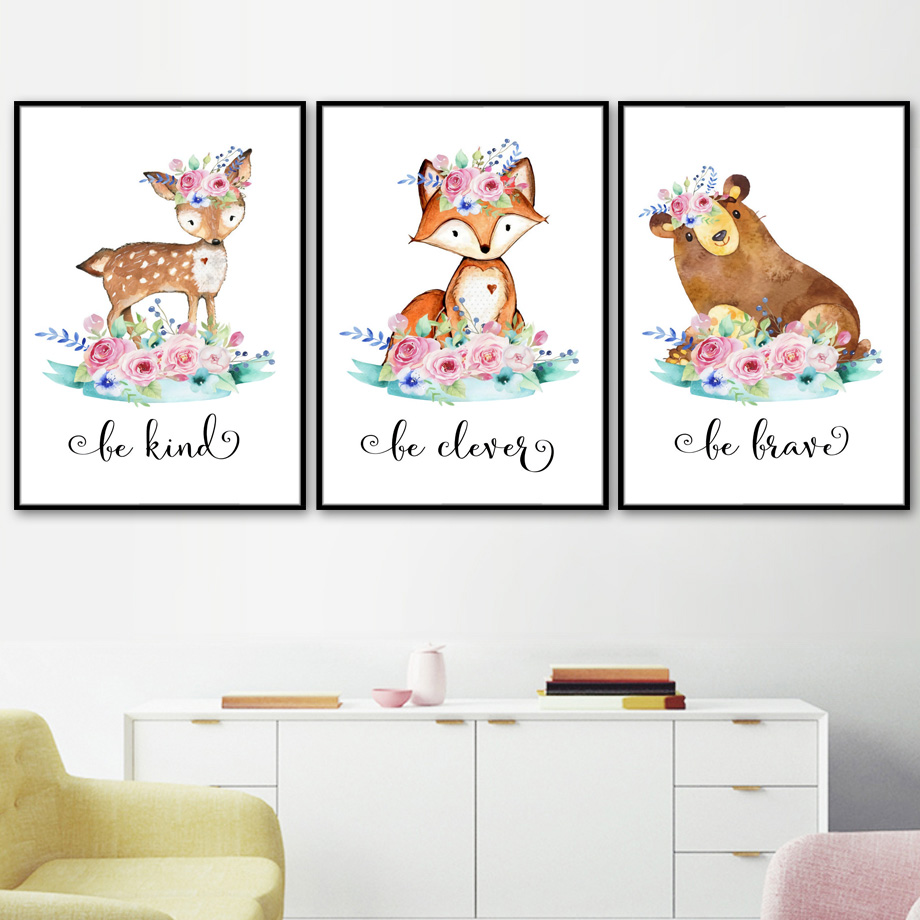 การ์ตูนฟ็อกซ์กวางกระต่ายเด็กสั - Baby Nursery Mirror บทวิจารณ์และราคา