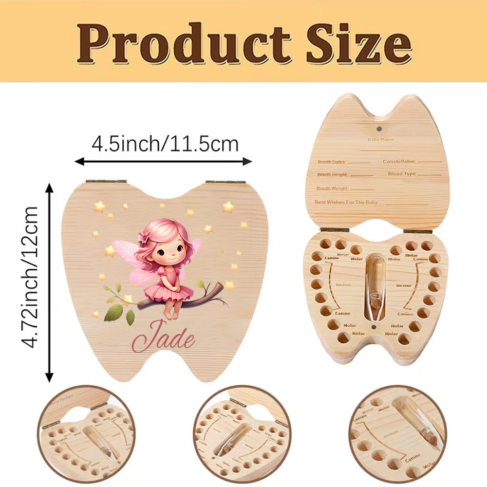กล่องไม้ใส่ฟันน้ำนมเด็กแบบสั่ง - Baby Keepsake Box บทวิจารณ์และราคา