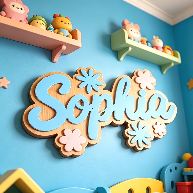 ป้ายห้องพักธีมดอกไม้แบบส่วนตัว - Baby Nursery Room บทวิจารณ์และราคา