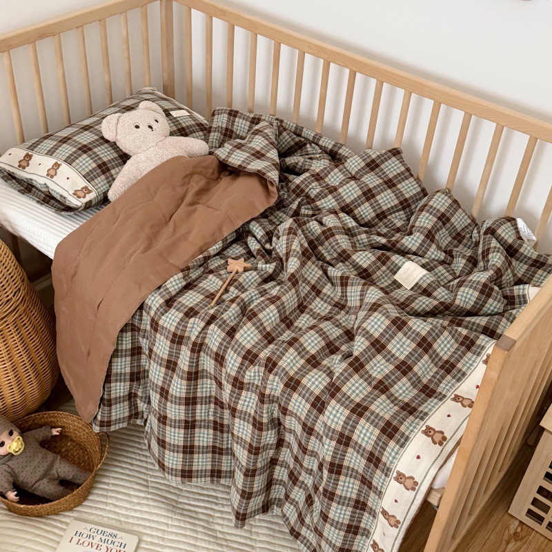 ผ้านวมผ้าลินินตารางระบายอากาศส - Baby Nursery Quilts บทวิจารณ์และราคา