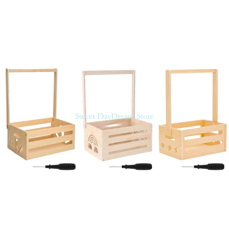 Y88C Wooden Baby Showers ของขว - Baby Nursery Basket บทวิจารณ์และราคา