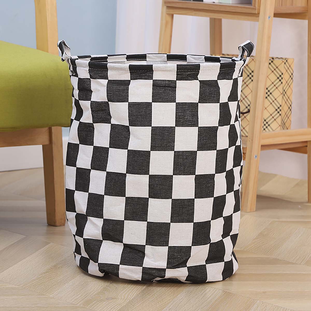 โมเดิร์นลายสก๊อตผ้าใบตะกร้าเก็ - Baby Nursery Basket บทวิจารณ์และราคา